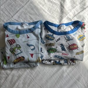Set of 2 Short Sleeve/Short Pajamas Set